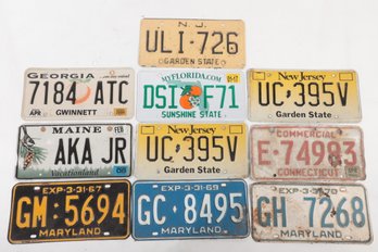 Lot Of Vintage License Plates