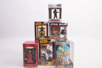 Lot Of 6 Star Wars Ornaments Mandalorian And More