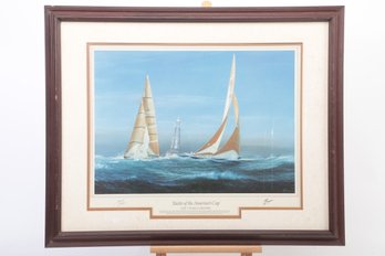Yachts Of The America's Cup Special Edition Print By Tim Thompson