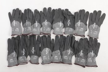 Lot Of 8 Pairs Of Ansell 11-537 & 11-539 HyFlex Work Gloves Size 10 NOS
