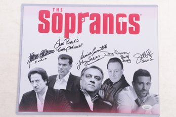 Signed Sopranos Cast Members 14 X 11 Print With JSA Cert AB13209