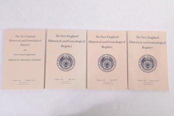 4 Quarterly Issues Of New England Historical & Genealogical Register From 2014