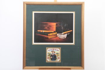 Vintage 'cuban Delights' Pencil Signed By Adriano Manocchio Limited Edition 17 Of 250 Lithograph