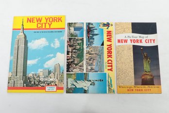 Vintage  New York City Travel Ephemera Including Pictorial Map