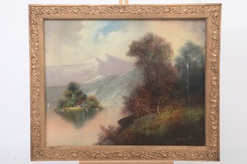 Vintage Painting Pastel Signed By William Henry Chandler