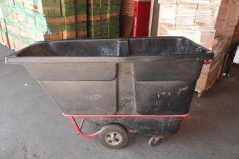 Large Industrial Used Rubbermaid Trash Cart