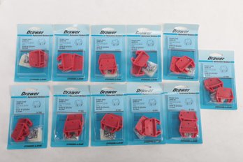 Lot Of 11 Prime Line R-7082 Drawer Track Guide And Glides 2-Packs