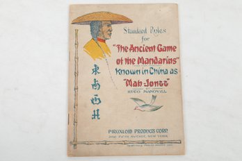 1923 Mah -jongg Ancient Game Of The Mandarins