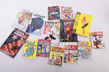 Group Of Superhero's  And Archies Books And Magazines