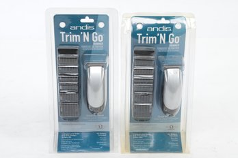 2 New ANDIS Trim 'N Go Cordless Personal Trimmers