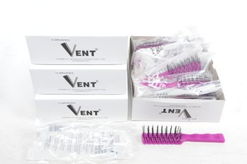 4 Boxes Of 12/ea. (48 Total) ~ VENT Brushes In Purple