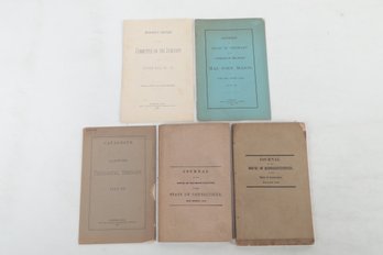19th Century Connecticut Pamphlets Including Fort Hill, Mystic