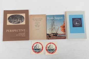 Connecticut History Mixed Lot Including Banking And Mystic Seaport