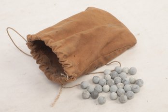 Group Of Antique Authentic Musket Balls