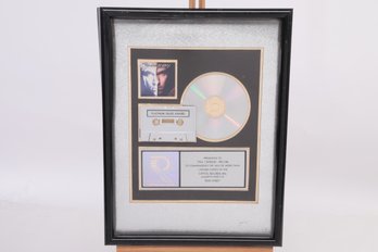 Richard Marx Rush Street: RIAA Certified Platinum Sales Award For 1 Million Copies Sold