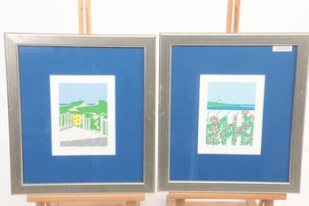 Pair Of Original Eric Holch Signed Prints