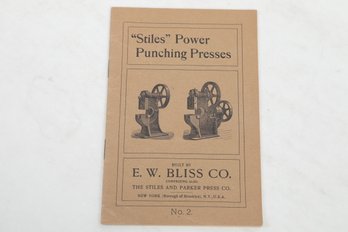 Trade CatTrade Catalog,Stiles Powepower Punching Presses, Illustrated
