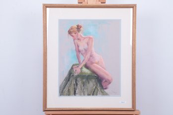Framed Dolores Pearl Print Of Nude Women