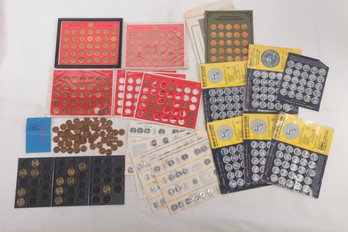 Large Group Of Antique Car Coins And The Presidential Coins