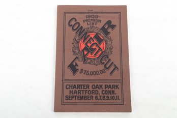1909Connecticut Fair Charter Oak Park Hartford Advertising Book