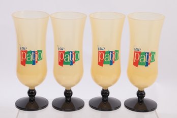 4 Vintage Allentown, PA Hess Store Plastic Patio Parfait Glasses