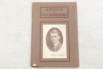 Medical:  Vintage Advice For Stammerers , The Bogue Method