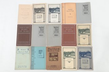 12 Hartford Board Of Trade  Pamphlets 1890s - 1910