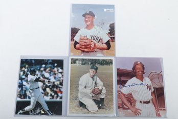 Lot Of 4 New York Yankee Players Signed 8x10 Photos