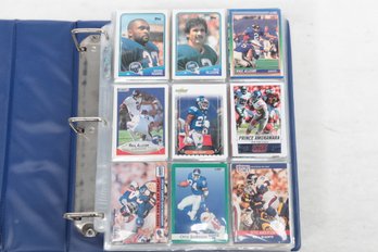 NEW YORK GIANTS FOOTBALL CARD LOT IN BINDER ALL NEW YORK GIANTS CARDS