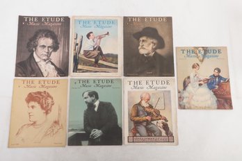 Group Of Antique 1930's THE ETUDE Magazines