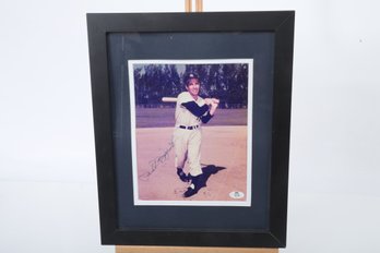 Phil Rizzuto Signed And Framed 8x10 With Cert