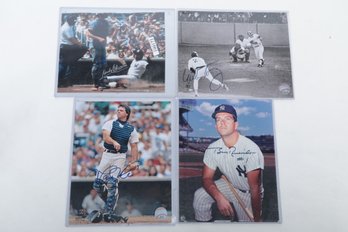 Lot Of 4 New York Yankee Players Signed 8x10 Photos