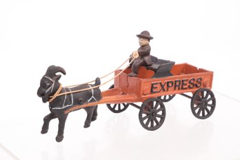 Cast Iron Horse Drawn Wagon 'Express'