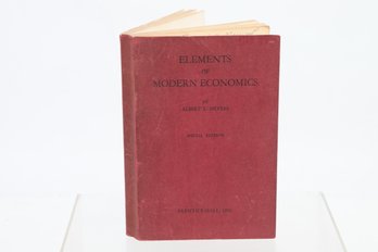 1940 ALBERT L. MEYERS, ELEMENTS OF MODERN ECONOMICS