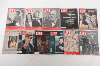 Group Of Vintage Various Years LIFE Magazines