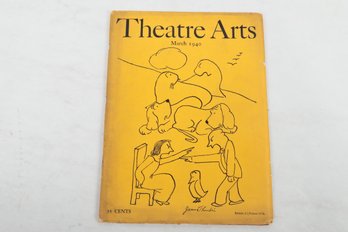 James Thurber Cover Theatre  Arts Magazine March 1940