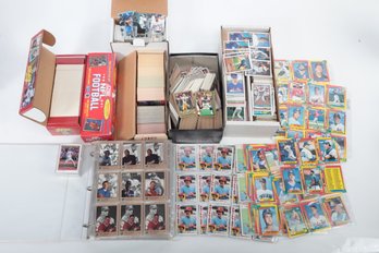 Assorted Baseball And Football Card Lot