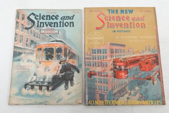 1920s Magazines Science And Invention 2 Issues Scarce
