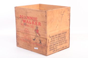 Vintage Johny Walker Red Label Whisky Crate