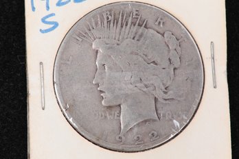 1922-S Peace Silver Dollar