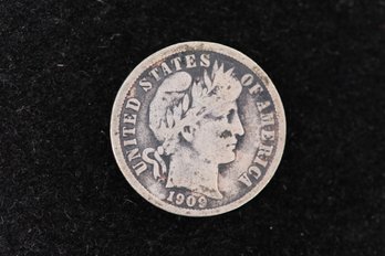 1909-D Barber Dime