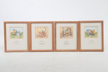 4 'Classic Pooh'  Framed & Matted Prints