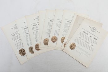 Grouping 1940's Connecticut Govenor Raymond Baldwin Proclamations