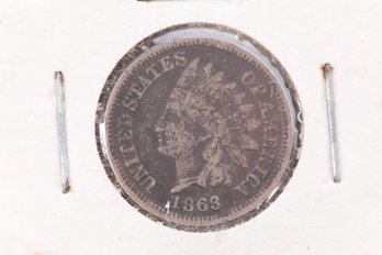 1863 Indian Head Cent - Labeled G