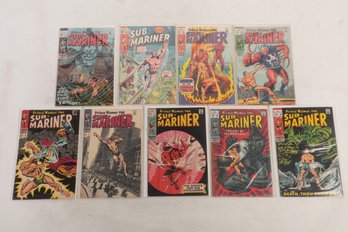 9 Vintage 12 & 15 Cent Marvel Comic Books: Sub-Mariner