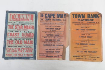 3 Theater Broadsides