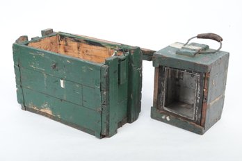 2 Vintage Wood Ammo Boxes (Empty)