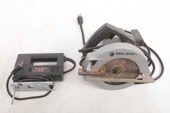 Pair Of Black & Decker Power Tools - Circular Saw And Jig Saw