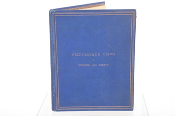 Antique 1880 Book Picturesque Views Of River Scenery In Great Britain By Turner & Girtin