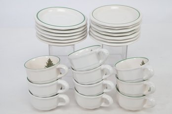 Pfaltzgraff Christmas Mugs & Saucers